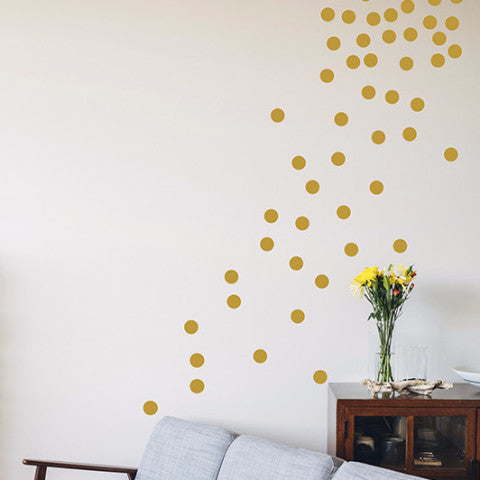 Golden Dots Set - Wall Decal