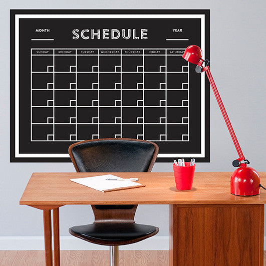 Calendar Chalkboard - Wall Decal – Print4One