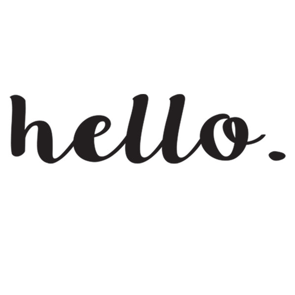 Hello. - Wall Words Decal
