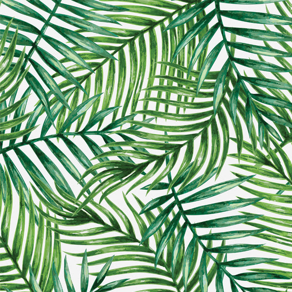 Tropical Palm Leaves - Removable Wallpaper