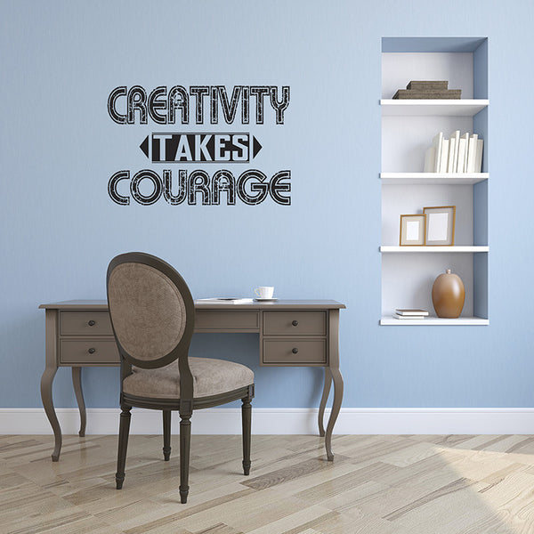 Creativity Takes Courage - Wall Words Decal