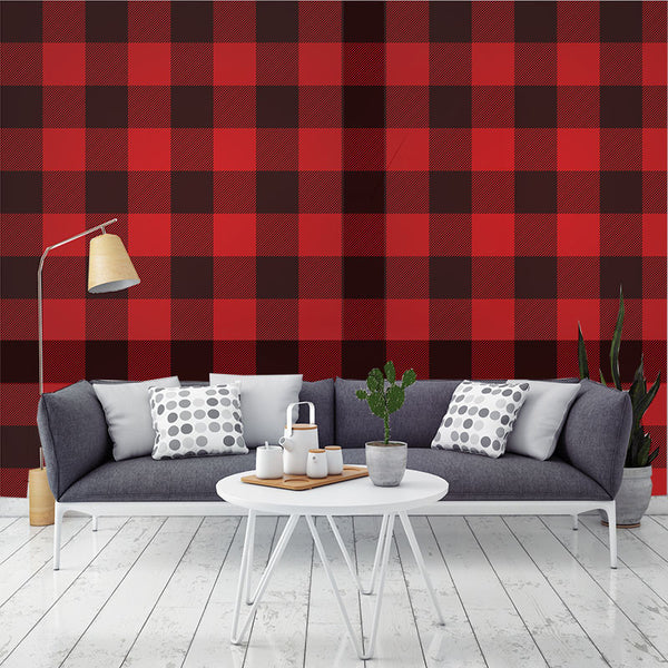 Mad About Plaid - Removable Wallpaper