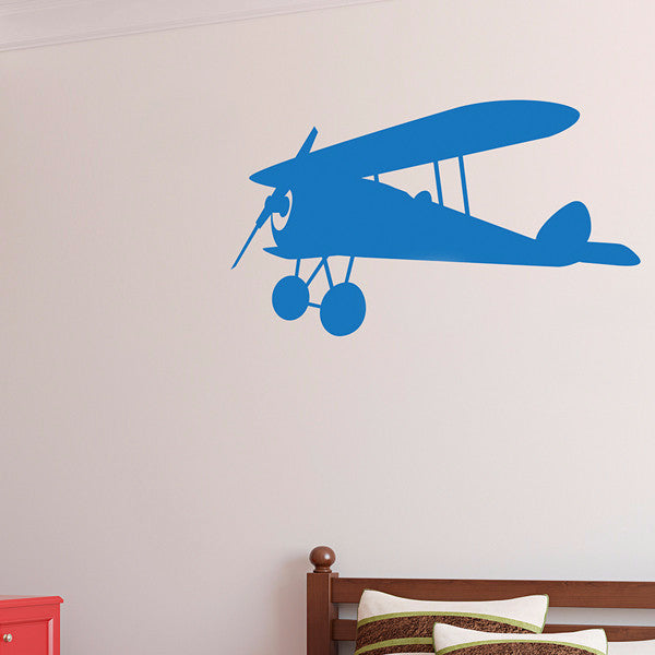 Airplane with Clouds Set - Wall Decal