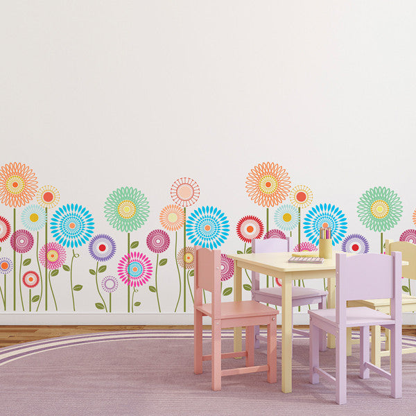 Kid's Flowers - Wall Decal