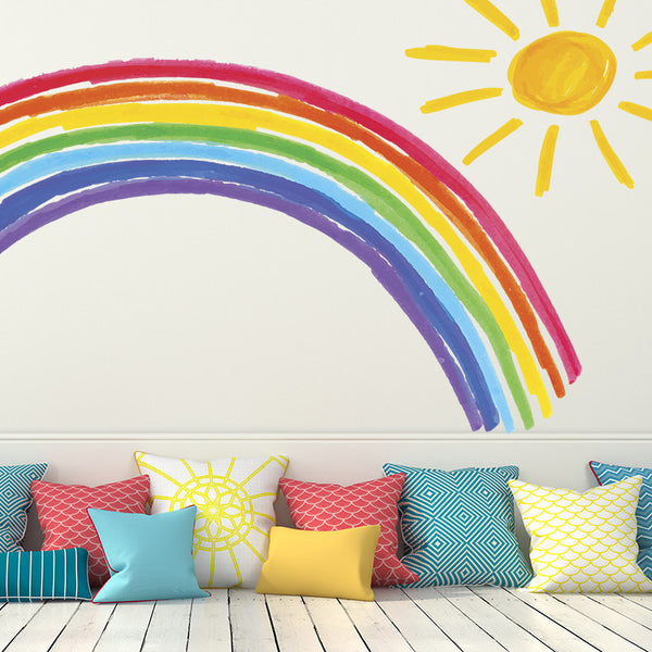 Rainbow and Sunshine - Wall Decal