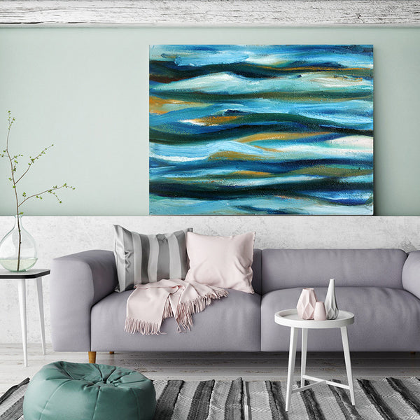 Flowing River - Canvas Print